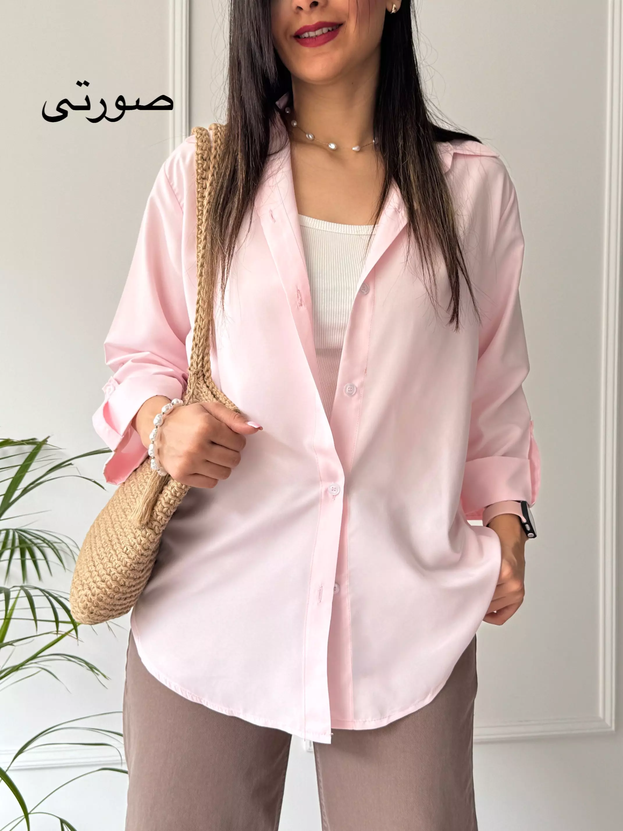 مانتو شومیزی بیسیک تبسم ( دارای ایراد جزئی )
